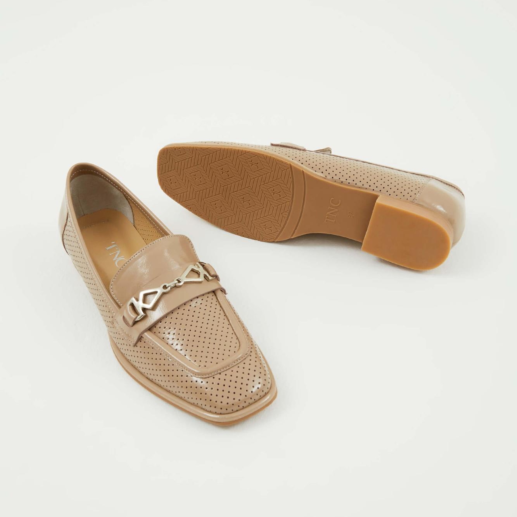 Tamer Tanca Kadın Hakiki Deri Vizon Rugan Makosen Ayakkabı