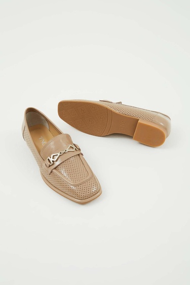  Tamer Tanca Kadın Hakiki Deri Vizon Rugan Makosen Ayakkabı