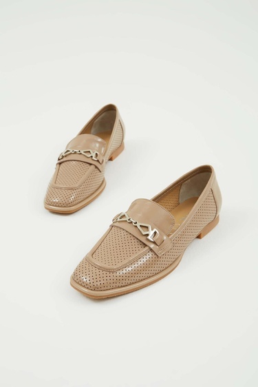  Tamer Tanca Kadın Hakiki Deri Vizon Rugan Makosen Ayakkabı