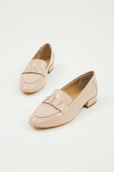  Tamer Tanca Kadın Hakiki Deri Bej Makosen Ayakkabı