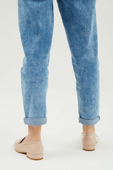  Tamer Tanca Kadın Hakiki Deri Bej Makosen Ayakkabı