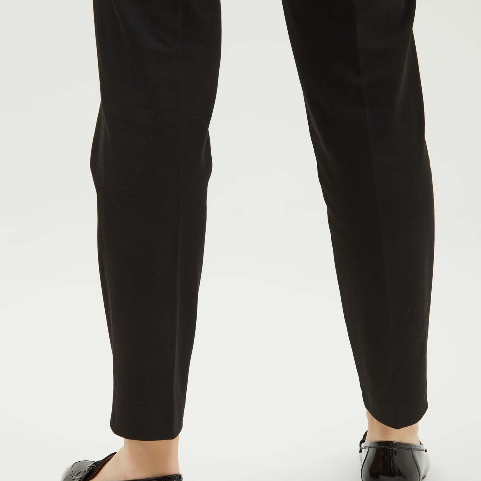 Tamer Tanca Kadın Hakiki Deri Siyah Rugan Makosen Ayakkabı