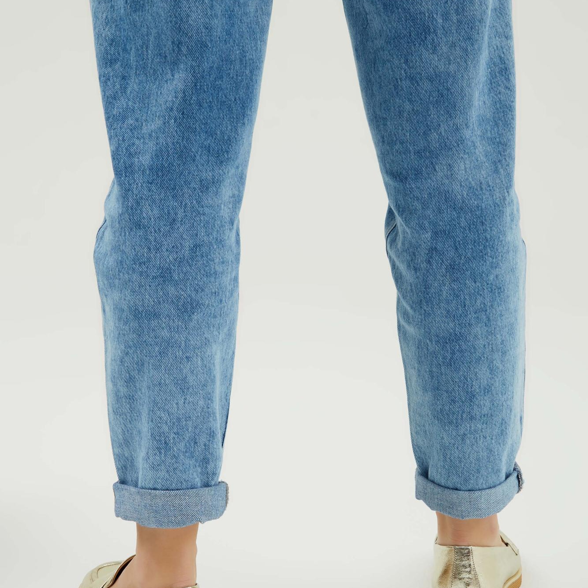 Tamer Tanca Kadın Hakiki Deri Altın Makosen Ayakkabı