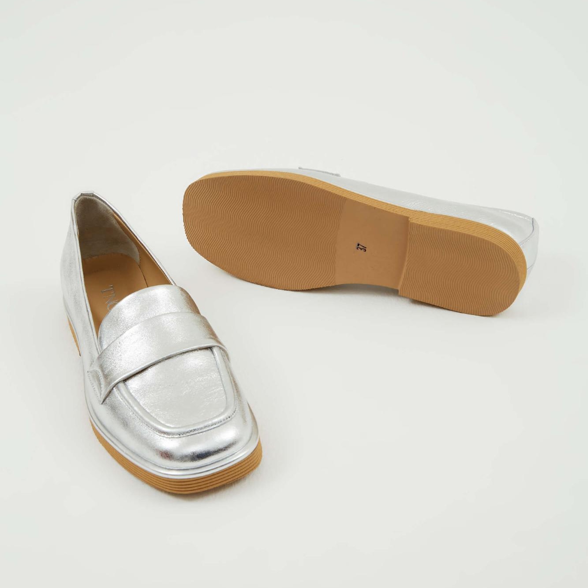 Tamer Tanca Kadın Hakiki Deri Lame Makosen Ayakkabı