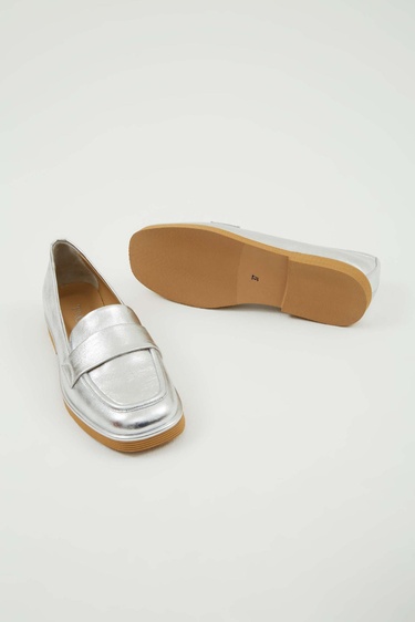  Tamer Tanca Kadın Hakiki Deri Lame Makosen Ayakkabı