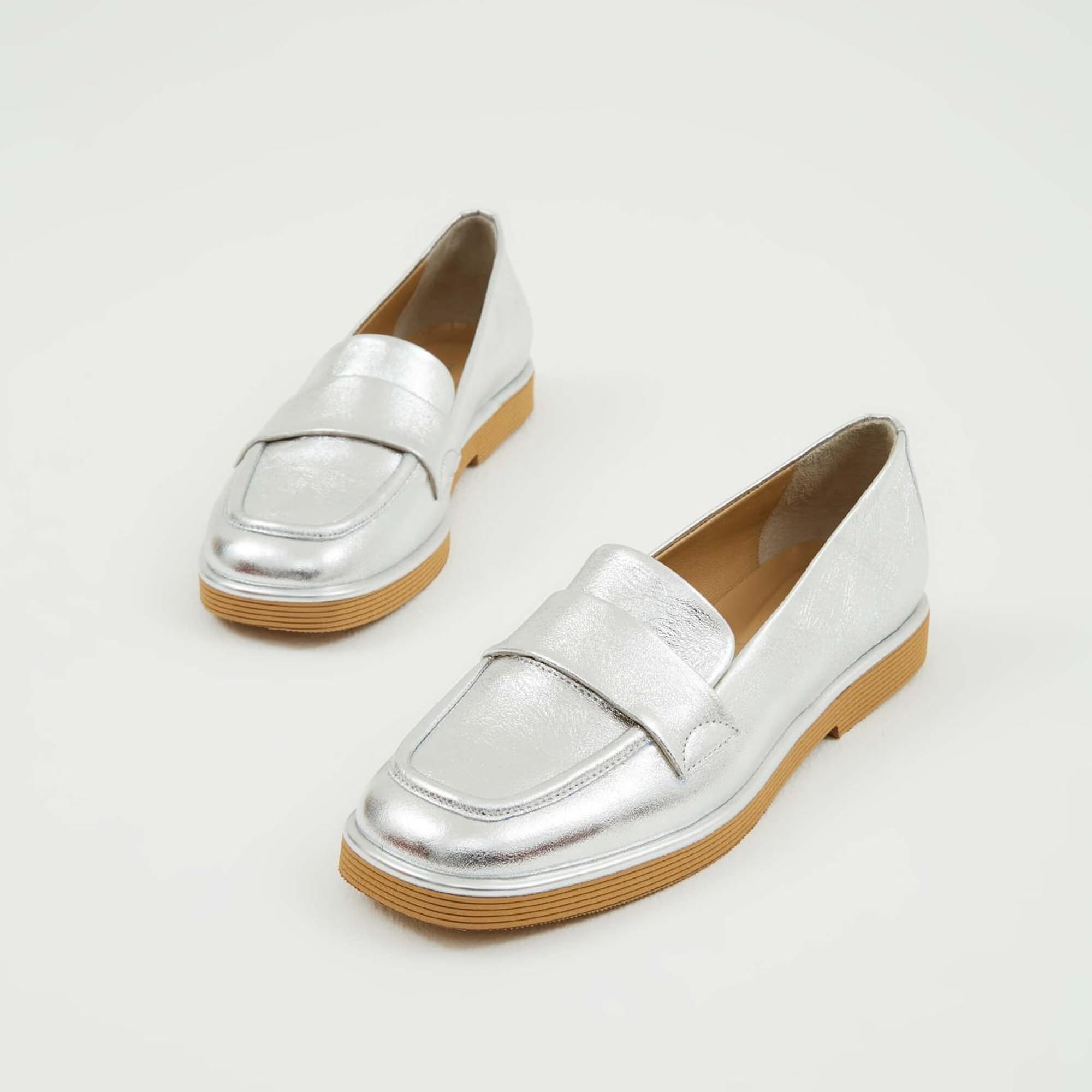 Tamer Tanca Kadın Hakiki Deri Lame Makosen Ayakkabı