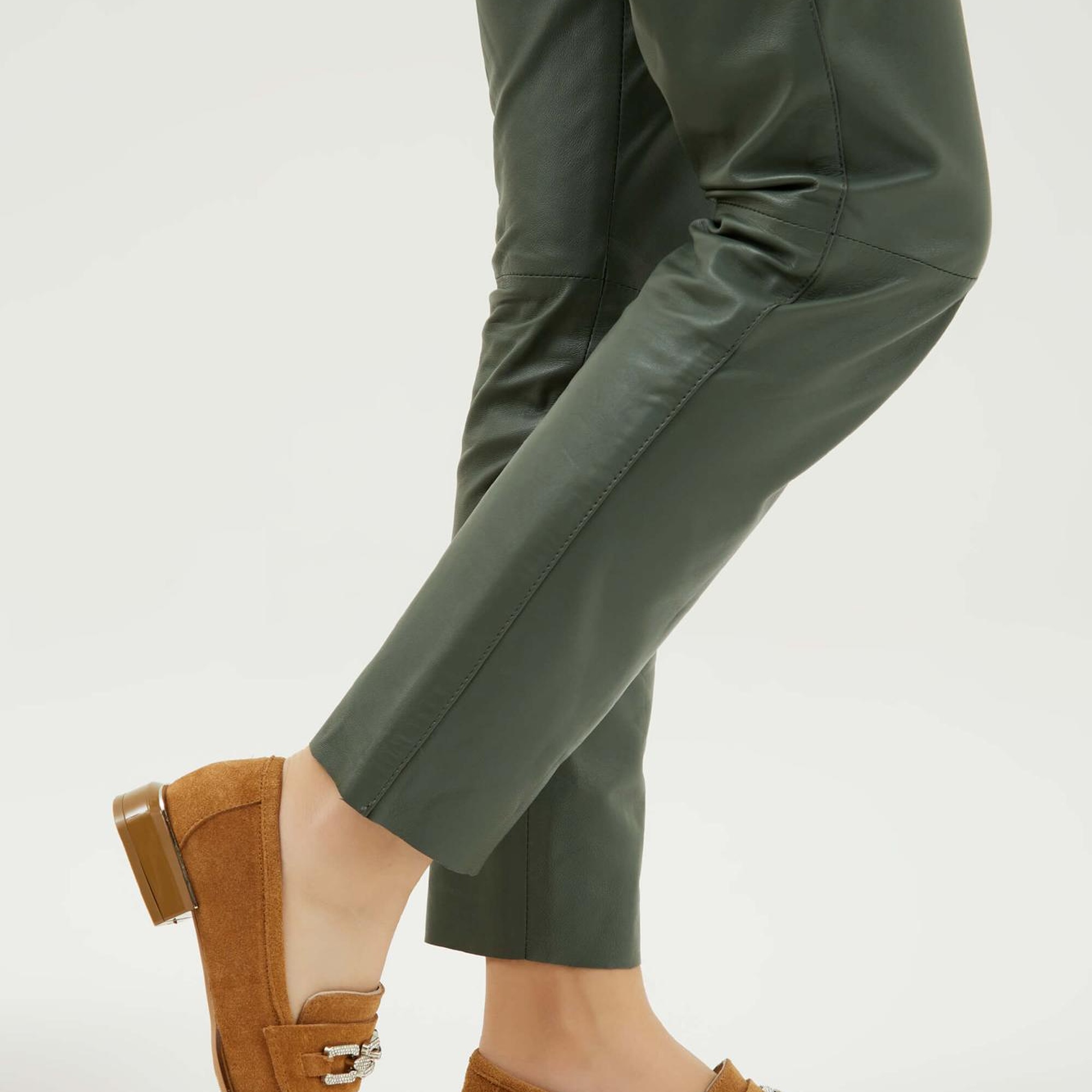 Tamer Tanca Kadın Hakiki Deri Kahverengi Makosen Ayakkabı