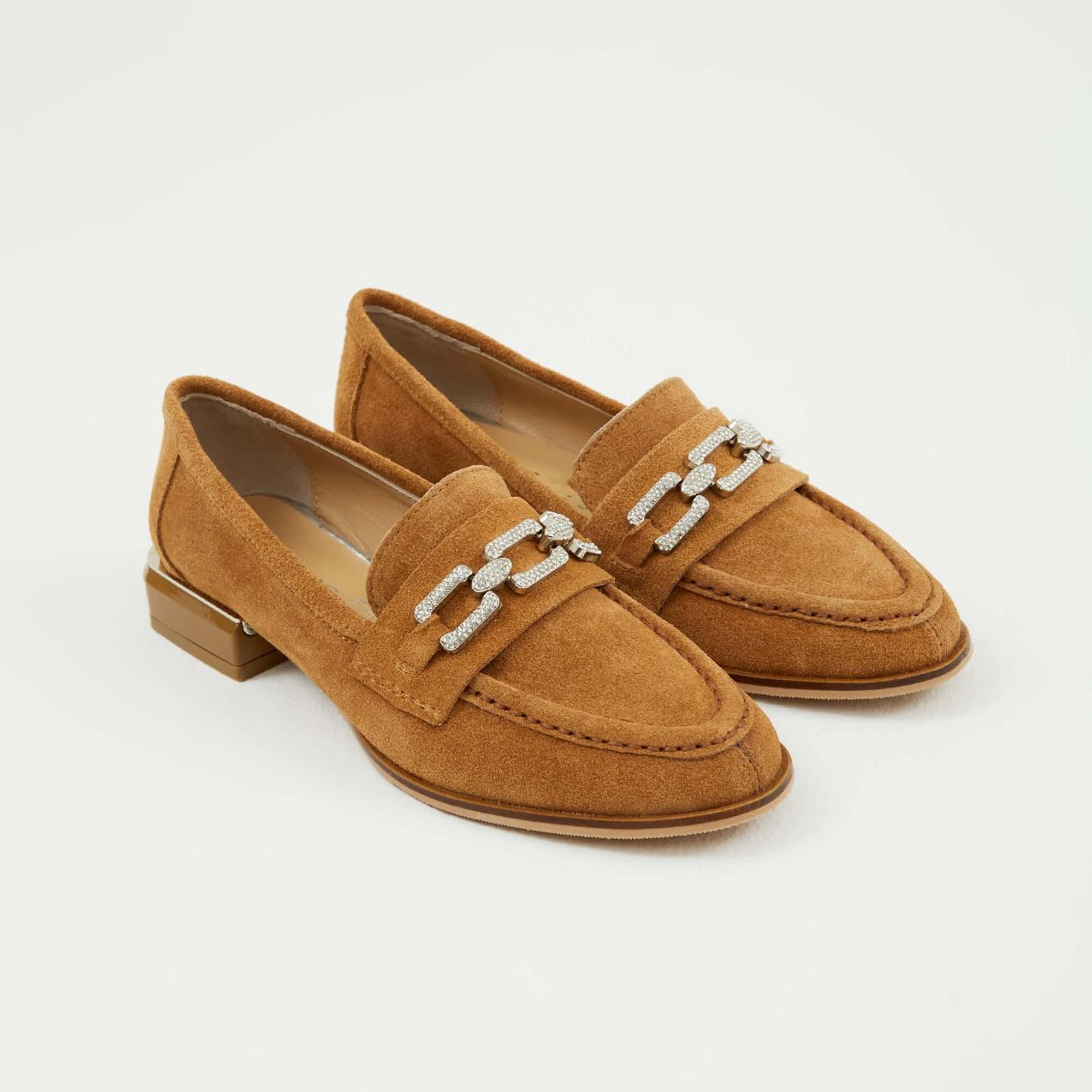 Tamer Tanca Kadın Hakiki Deri Kahverengi Makosen Ayakkabı