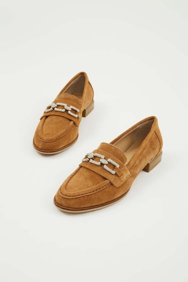  Tamer Tanca Kadın Hakiki Deri Kahverengi Makosen Ayakkabı