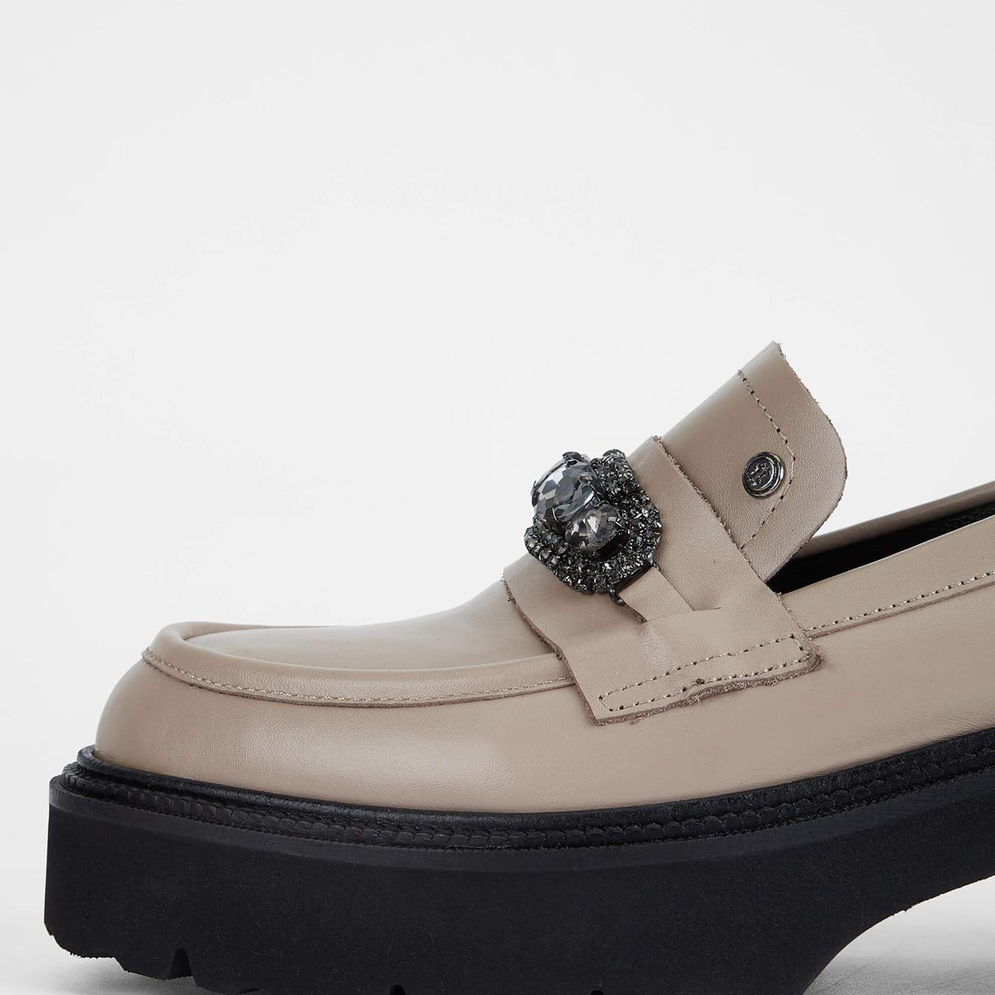 Tamer Tanca Kadın Hakiki Deri Vizon Loafer Ayakkabı