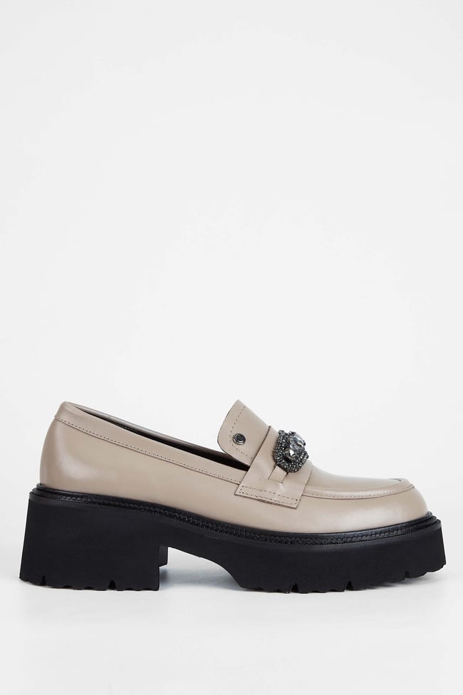  Tamer Tanca Kadın Hakiki Deri Vizon Loafer Ayakkabı