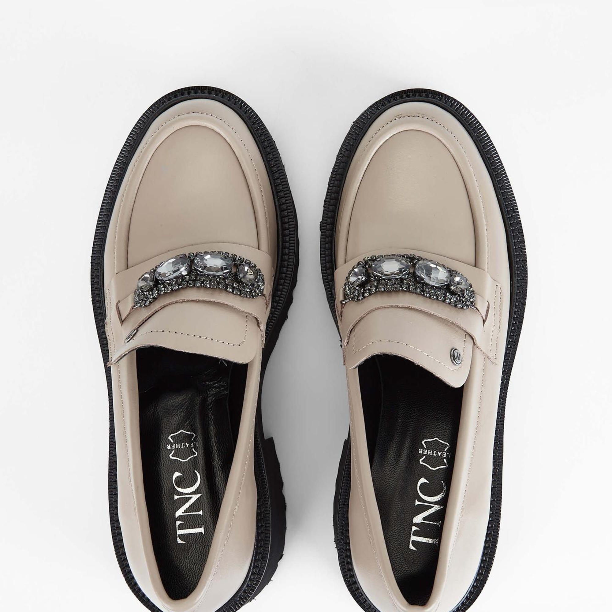 Tamer Tanca Kadın Hakiki Deri Vizon Loafer Ayakkabı