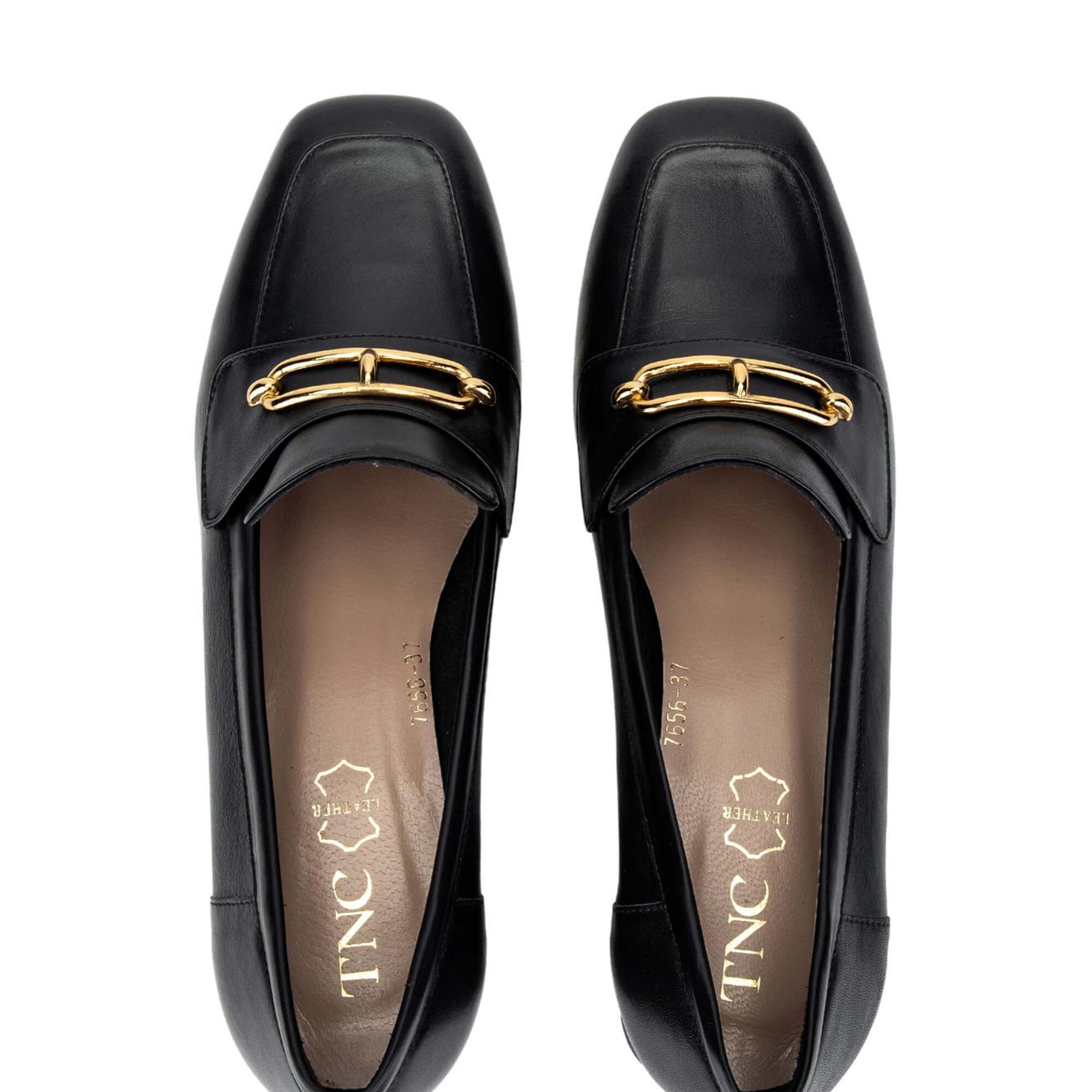 Tamer Tanca Kadın Hakiki Deri Siyah Deri Makosen Ayakkabı