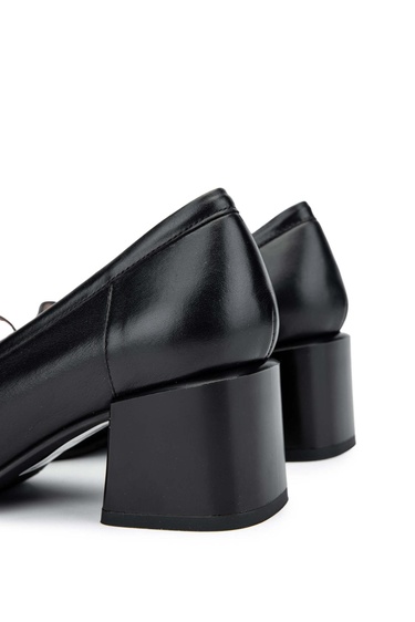  Tamer Tanca Kadın Hakiki Deri Siyah Deri Makosen Ayakkabı