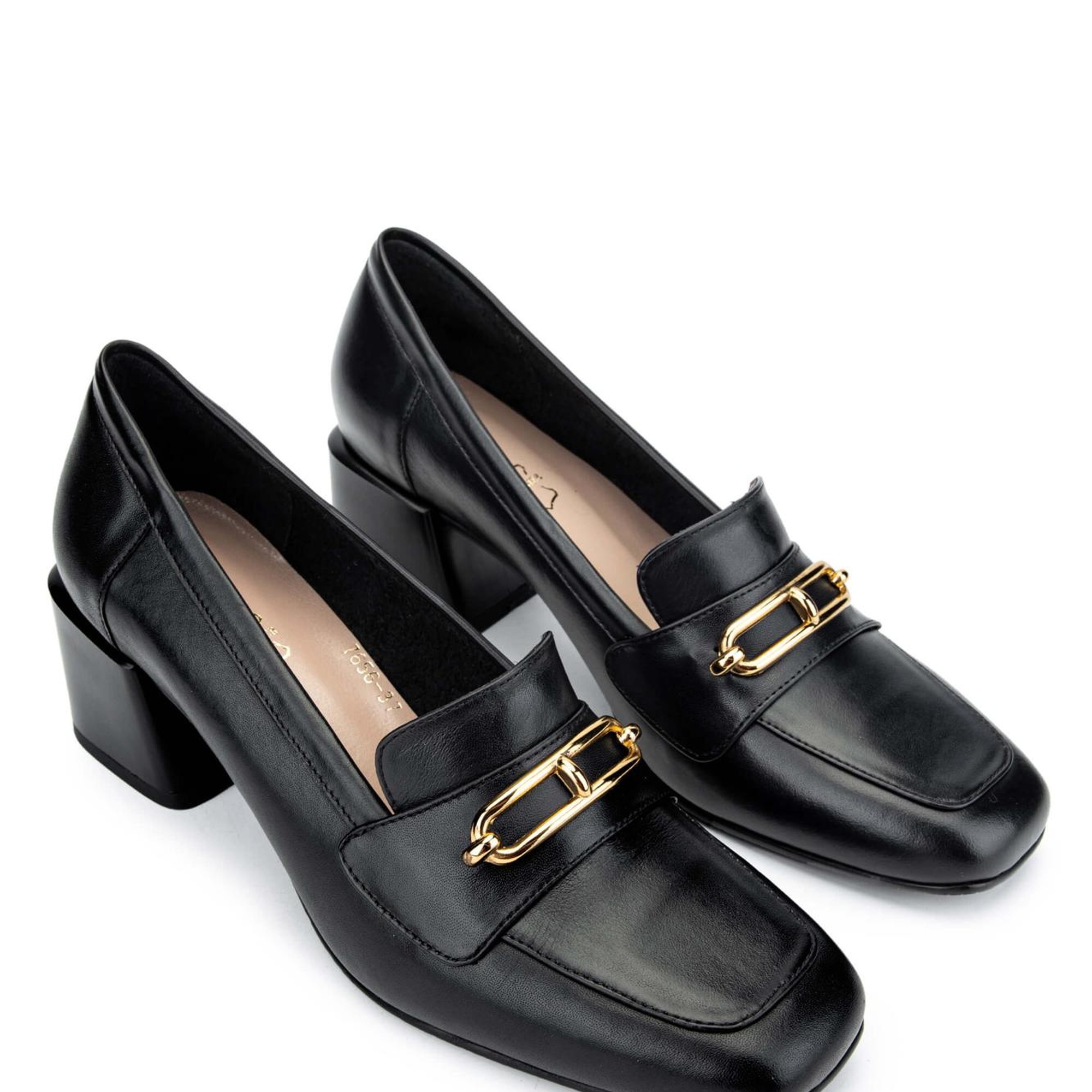 Tamer Tanca Kadın Hakiki Deri Siyah Deri Makosen Ayakkabı