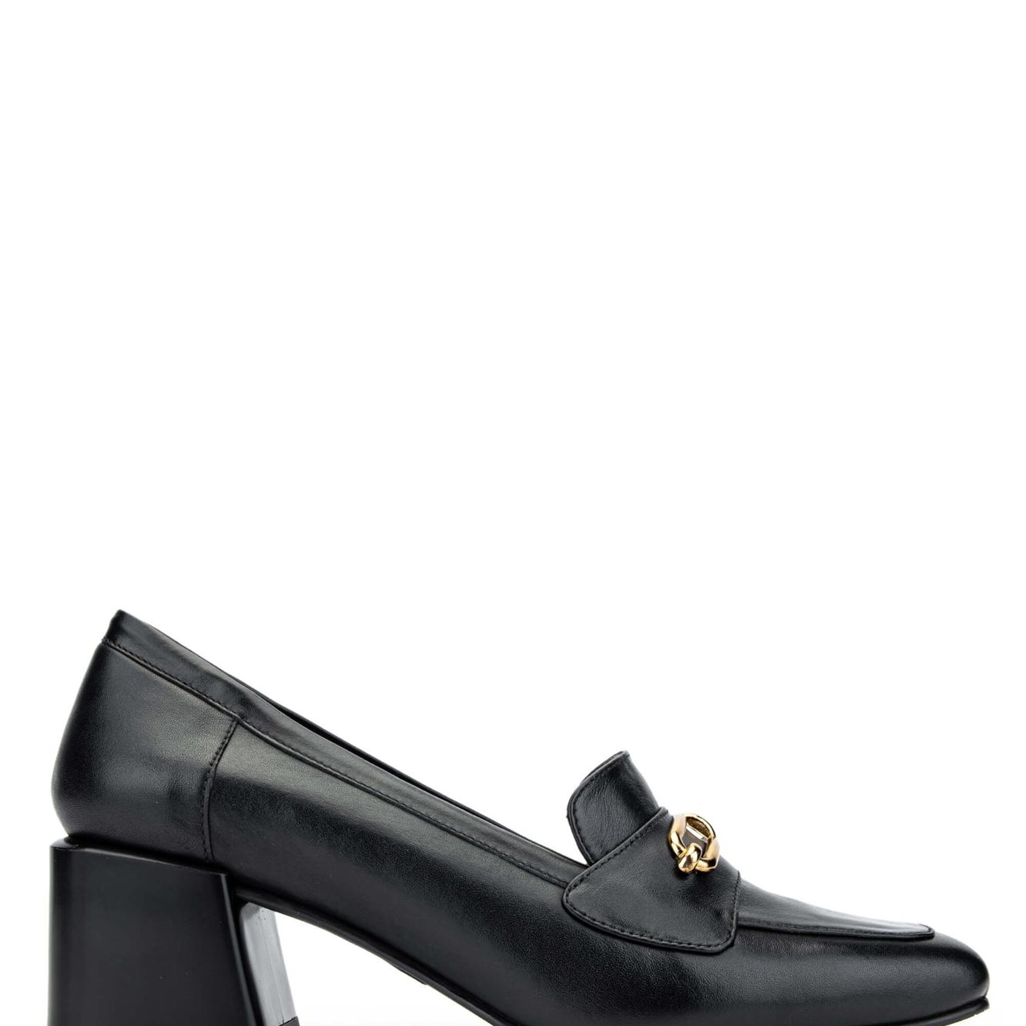 Tamer Tanca Kadın Hakiki Deri Siyah Deri Makosen Ayakkabı