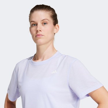  adidas Train Essentials Boxy Workout Kadın Mor Antrenman T-Shirt