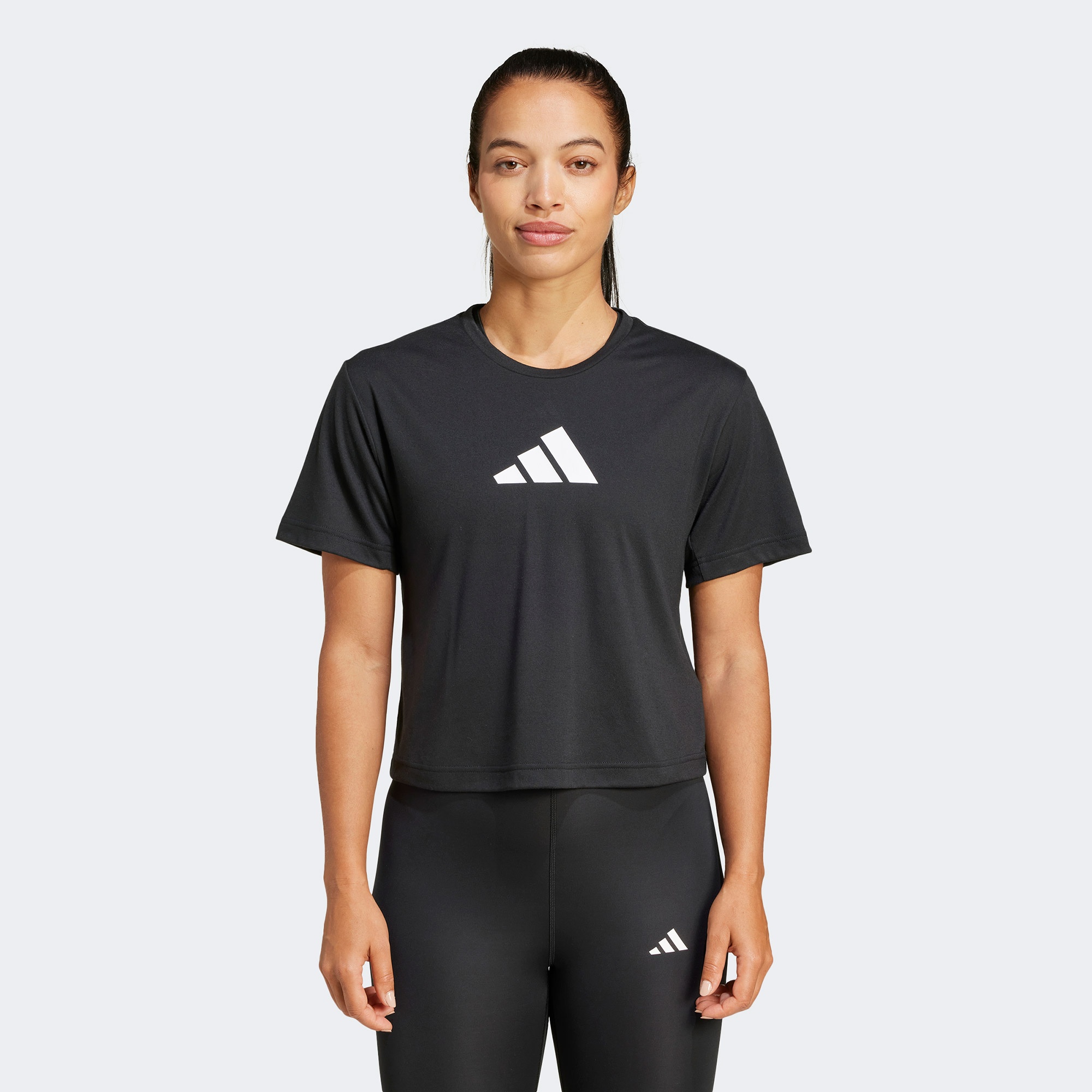 adidas Train Essentials Big Logo Pernce Kadın Siyah Antrenman T-Shirt