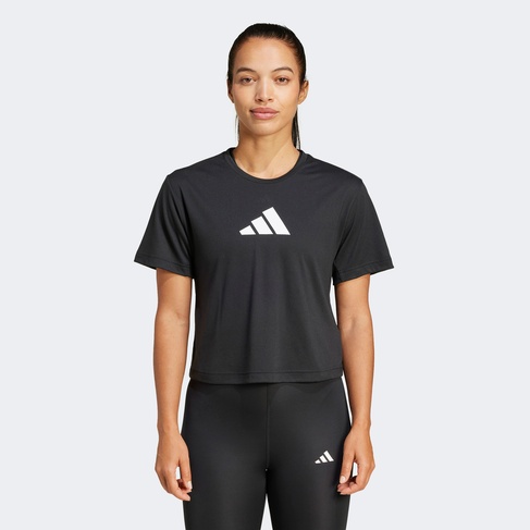  adidas Train Essentials Big Logo Pernce Kadın Siyah Antrenman T-Shirt