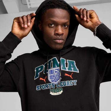  Puma Sports Legacy Erkek Siyah Sweatshirt