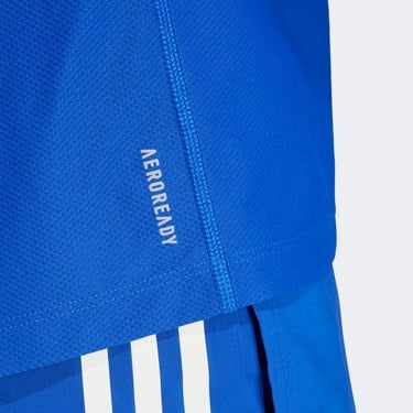  adidas Own The Run Erkek Mavi Koşu T-Shirt