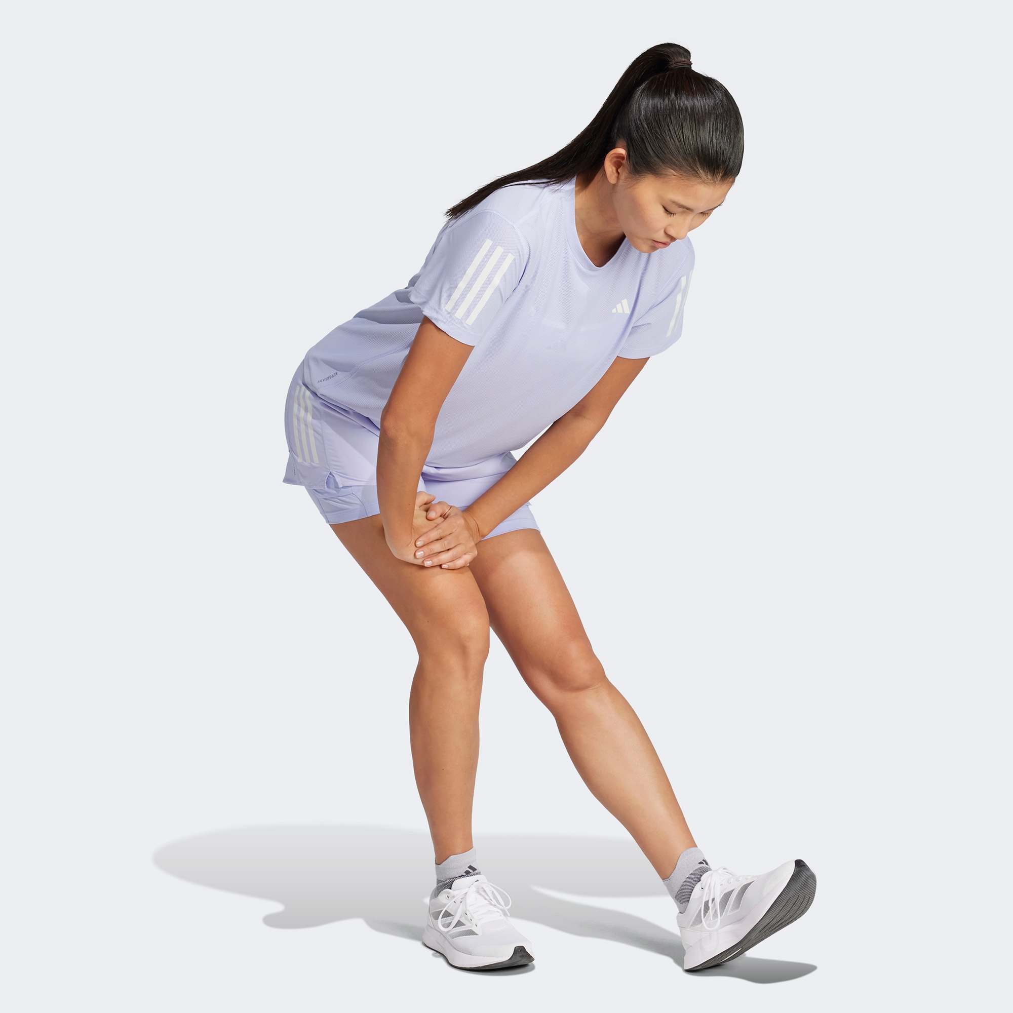 adidas Own The Run Kadın Mor Koşu T-Shirt