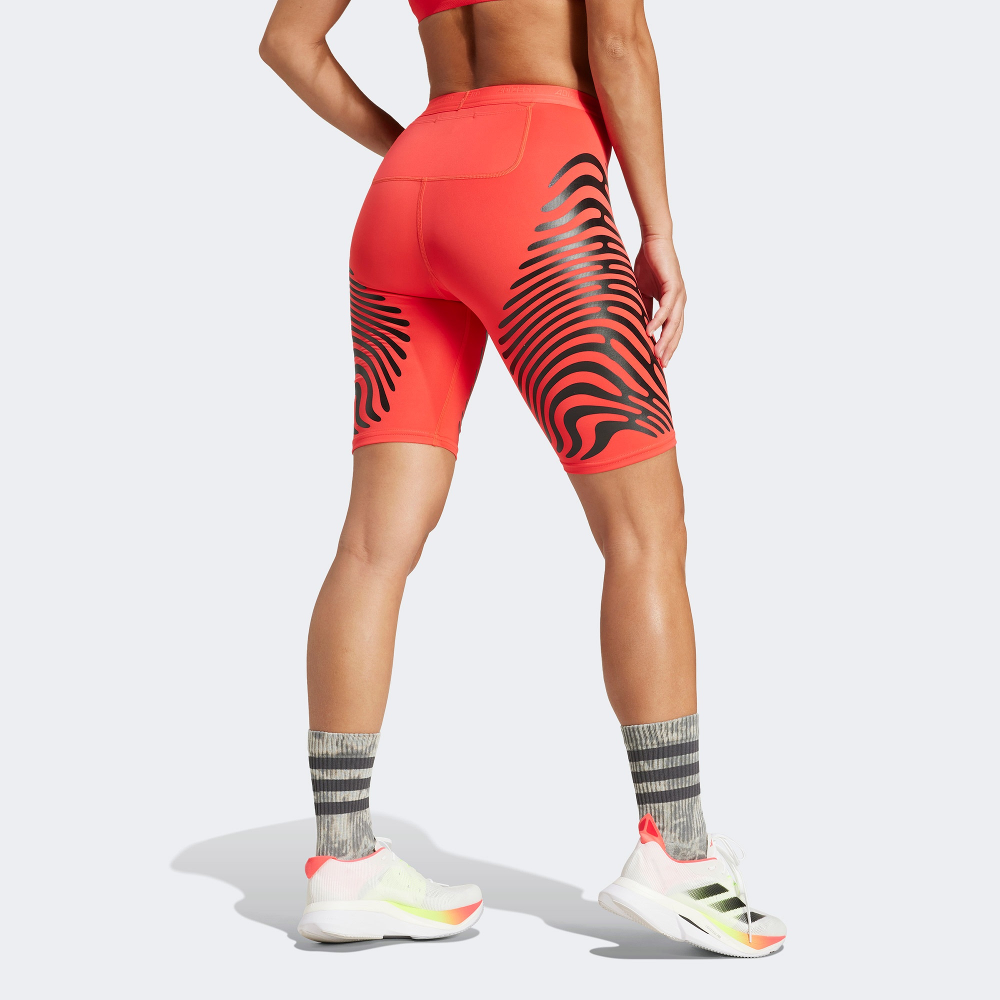 adidas Adizero Control Kadın Kırmızı Koşu Taytı