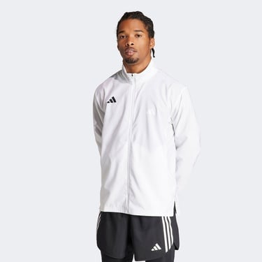  adidas Adizero Essentials Erkek Beyaz Koşu Rüzgarlık