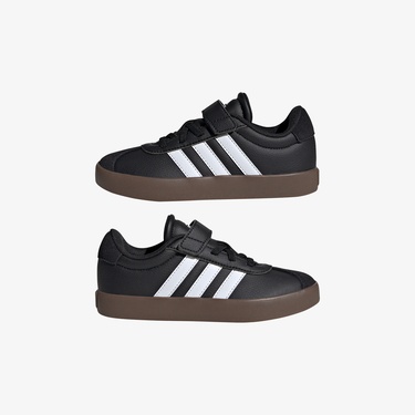  adidas VL Court 3.0 Skateboarding Çocuk Siyah Spor Ayakkabı
