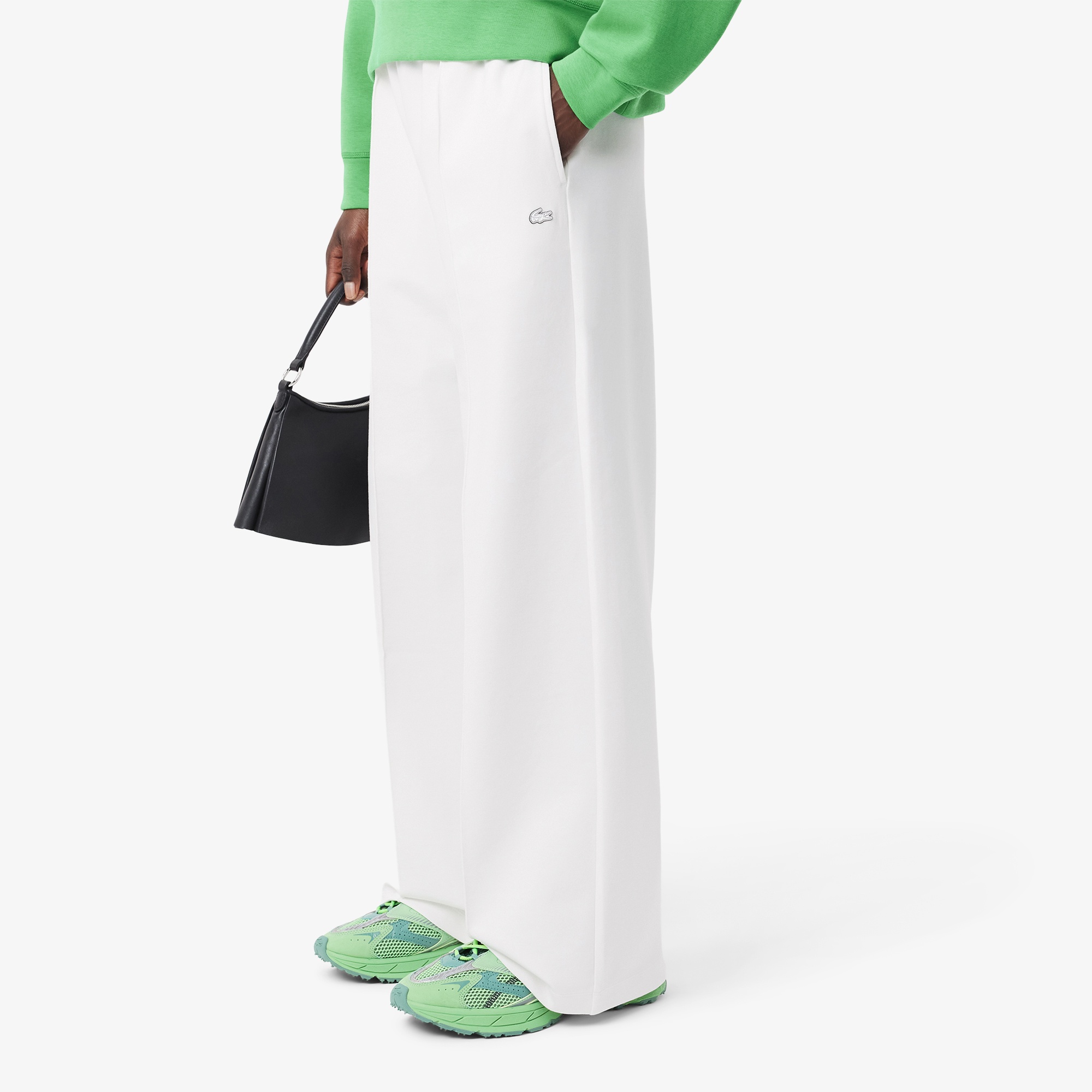 Lacoste Flare Fit Kadın Beyaz Eşofman Altı