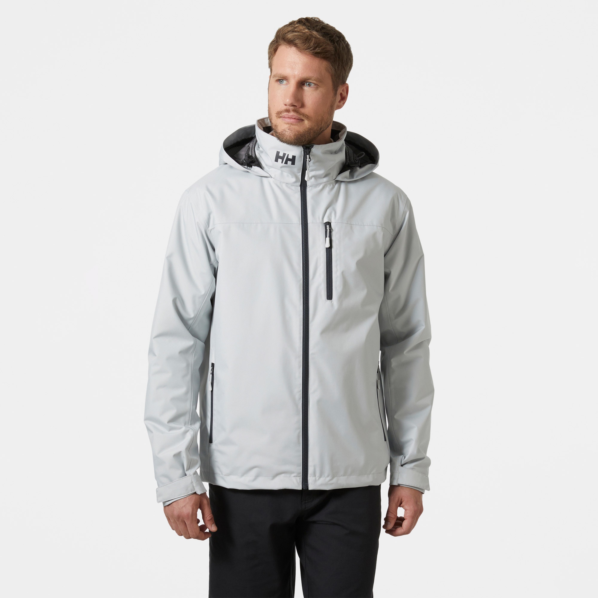 Helly Hansen Crew Hooded Midlayer 2 Erkek Gri Mont
