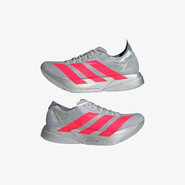  adidas Adizero Adios Pro 4 Erkek Gri Koşu Ayakkabısı