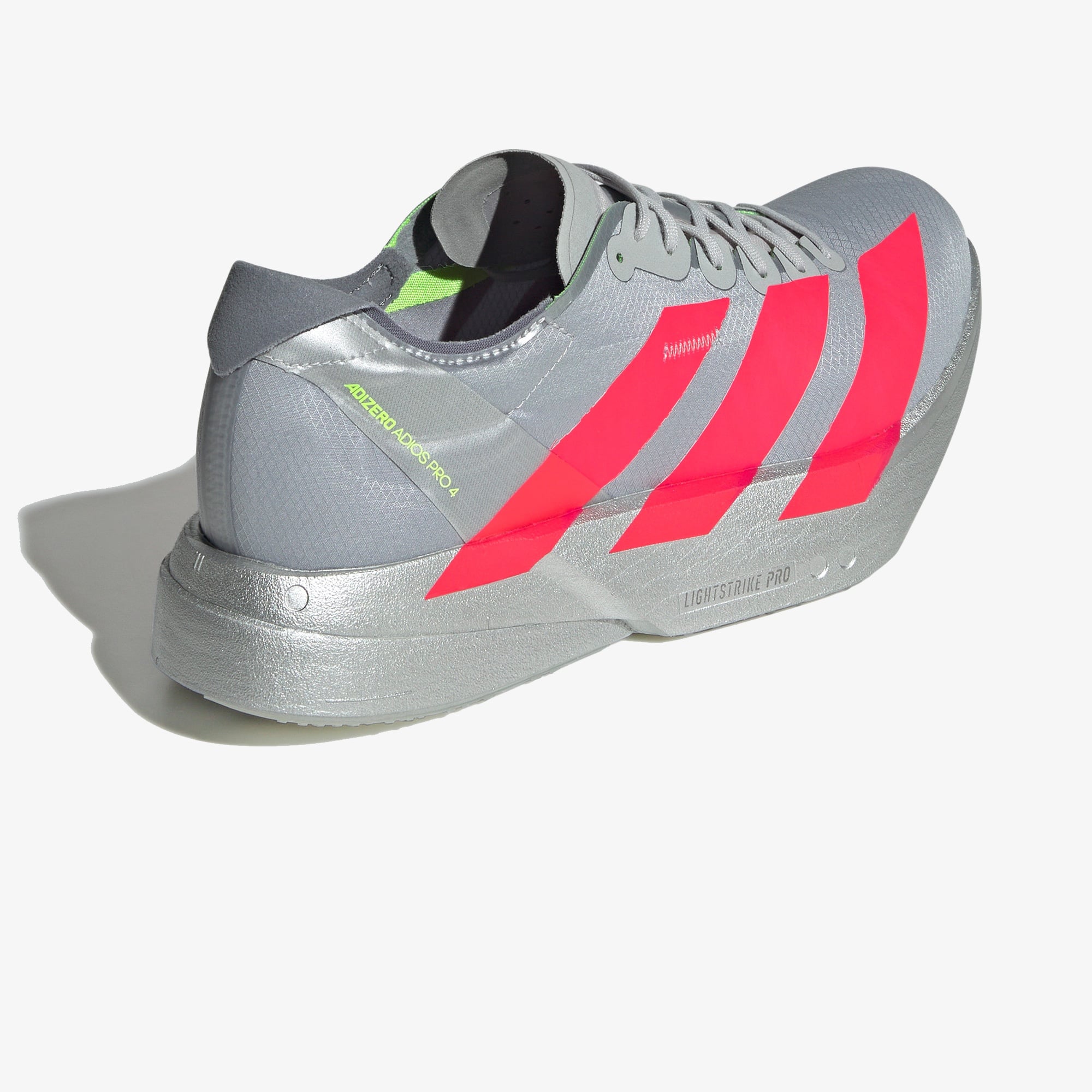 adidas Adizero Adios Pro 4 Erkek Gri Koşu Ayakkabısı