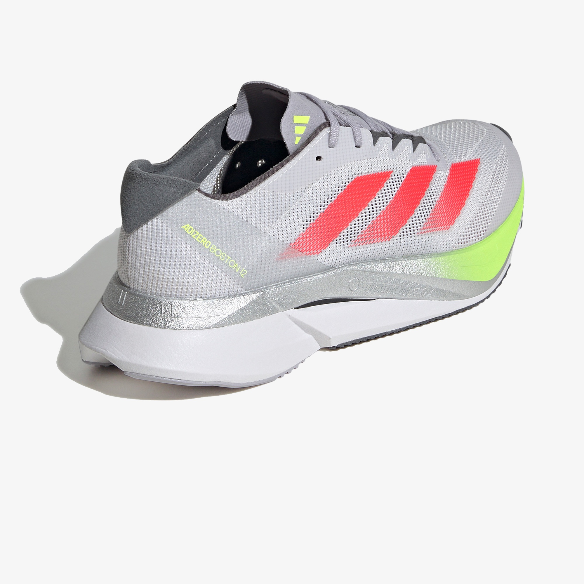 adidas Adizero Boston 12 Kadın Gri Koşu Ayakkabısı