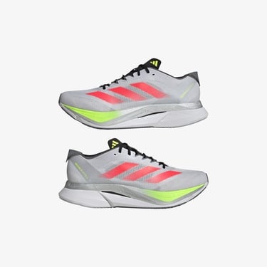  adidas Adizero Boston 12 Erkek Gri Koşu Ayakkabısı
