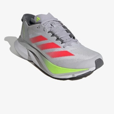  adidas Adizero Boston 12 Kadın Gri Koşu Ayakkabısı