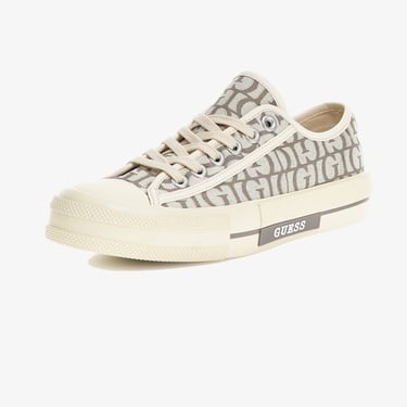  Guess Carey Logo Kadın Krem Sneaker