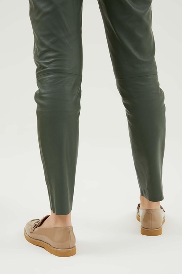  Tamer Tanca Kadın Hakiki Deri Vizon Rugan Makosen Ayakkabı