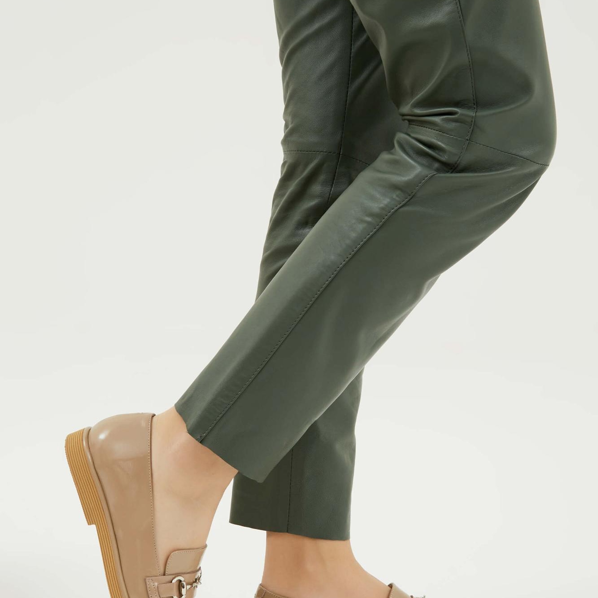 Tamer Tanca Kadın Hakiki Deri Vizon Rugan Makosen Ayakkabı