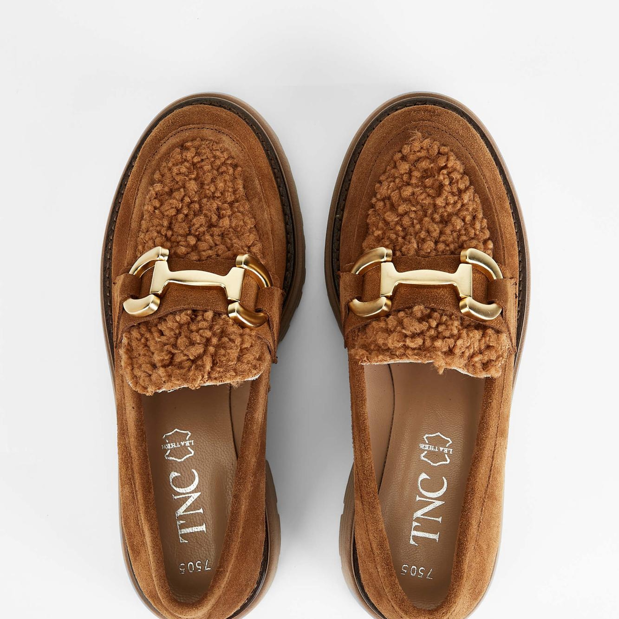 Tamer Tanca Kadın Hakiki Deri Taba Süet Loafer Ayakkabı