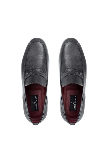  Tamer Tanca Erkek Hakiki Deri Siyah Klasik Ayakkabı