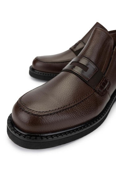  Tamer Tanca Erkek Hakiki Deri Kahverengi Klasik Bot