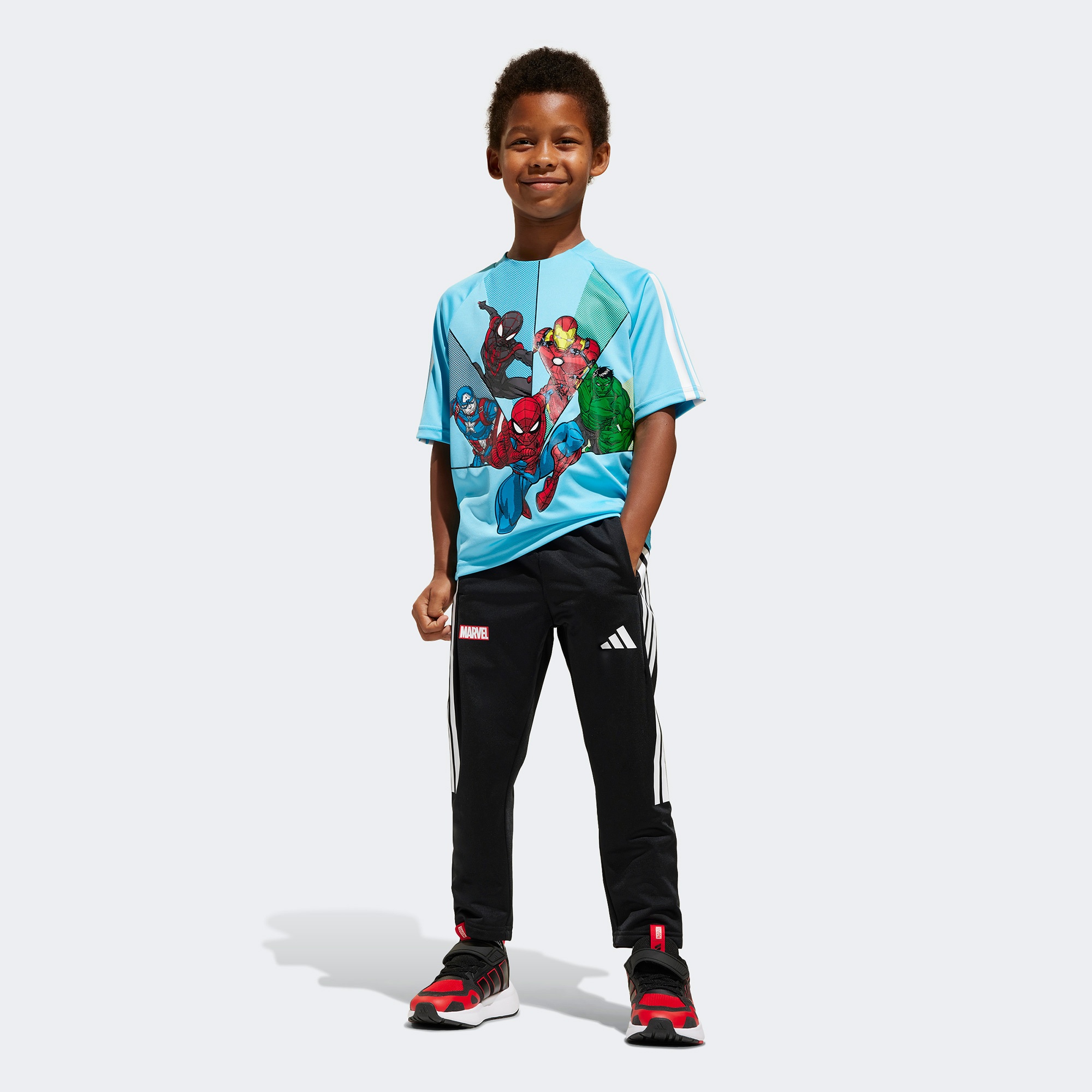 adidas X Marvel Avengers Çocuk Mavi T-Shirt