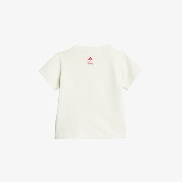  adidas Disney Mickey Mouse Çocuk Beyaz/Kırmızı Şort Takımı