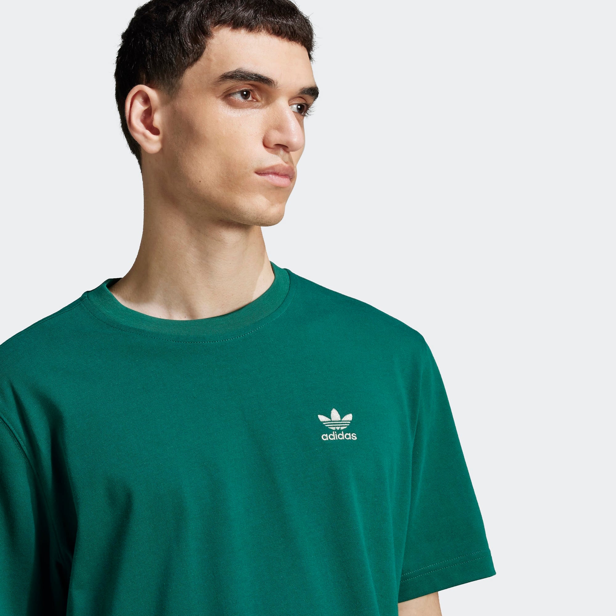 adidas Adicolor Classics Back+Front Trefoil Boxy Yeşil Erkek T-Shirt
