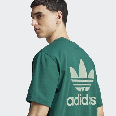  adidas Adicolor Classics Back+Front Trefoil Boxy Yeşil Erkek T-Shirt