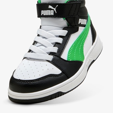  Puma Rebound V6 Mid Ac+ Ps Çocuk Siyah Spor Ayakkabı