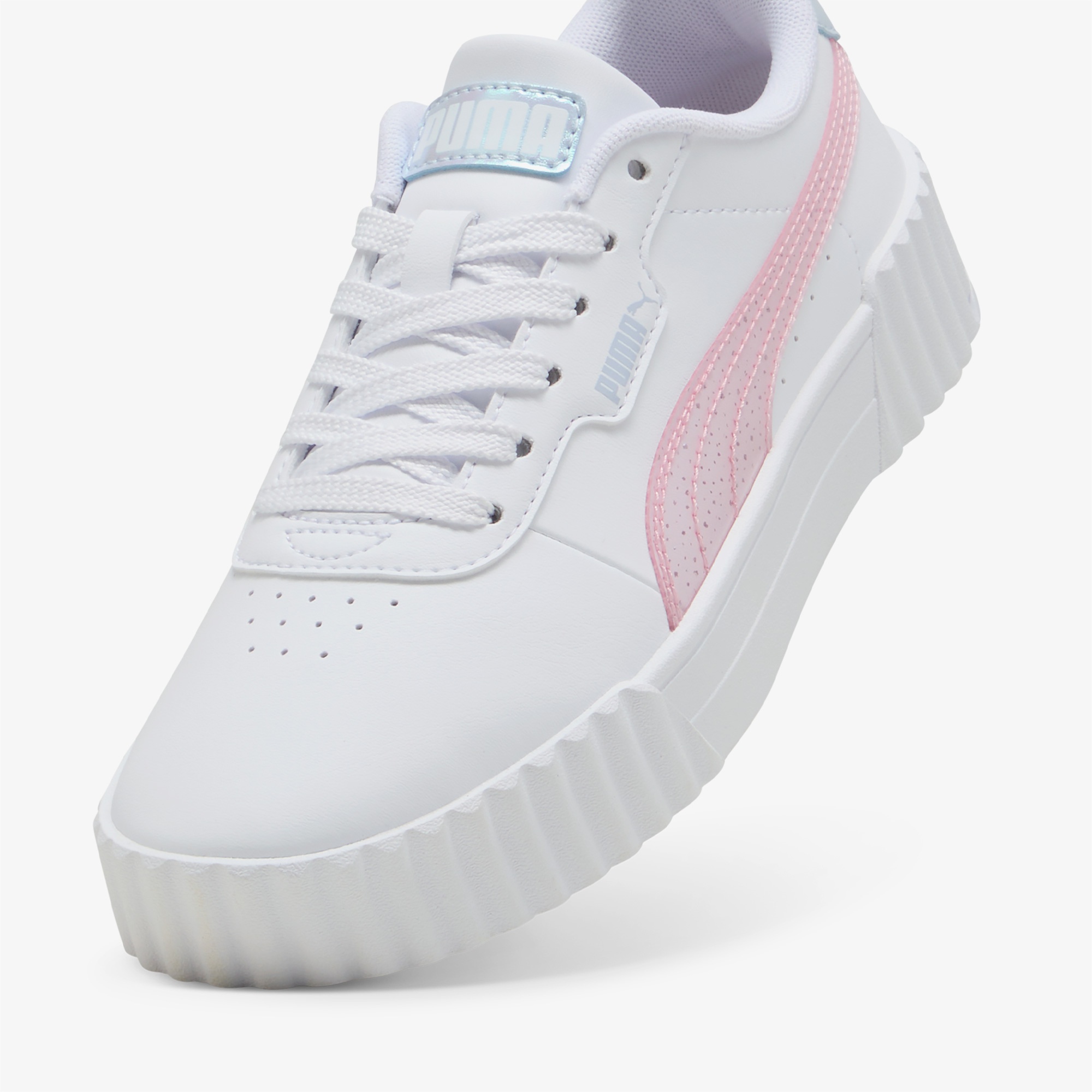 Puma Carina 3 0 Blurry Dreams Jr Çocuk Beyaz Spor Ayakkabı