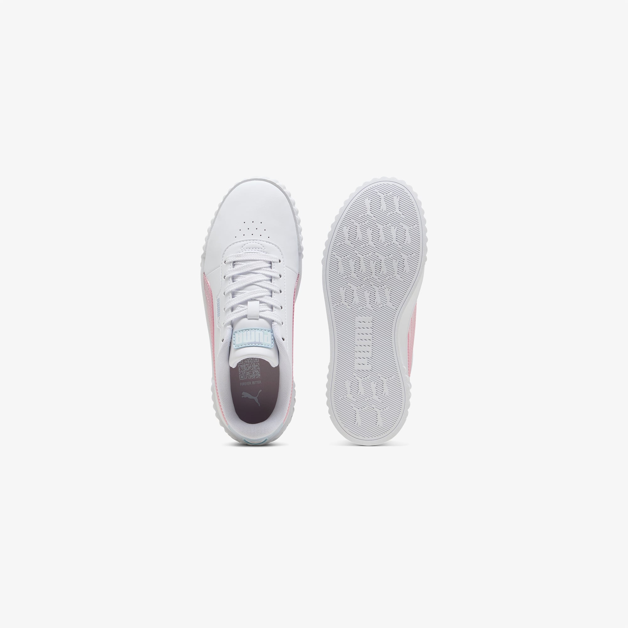 Puma Puma Carina 3 0 Blurry Dreams Jr Çocuk Beyaz Spor Ayakkabı Sneaker | FashFed Beyaz - 6. görsel