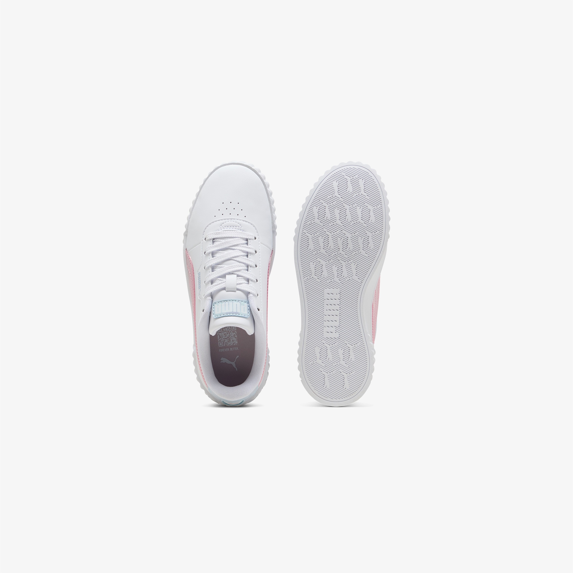 Puma Carina 3 0 Blurry Dreams Jr Çocuk Beyaz Spor Ayakkabı